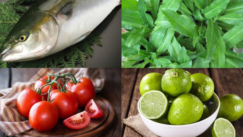 Nguyên liệu món ăn 2 cách làm cá cam nấu canh chua