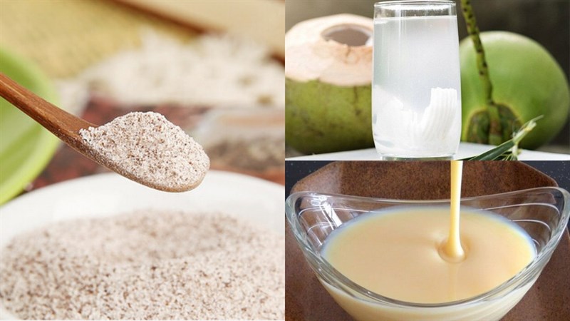 Nguyên liệu món ăn cà phê nước dừa tươi