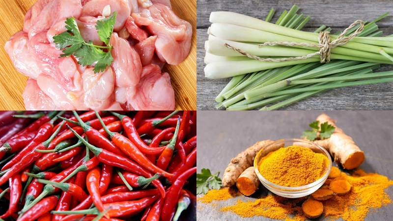 Nguyên liệu món ăn bao tử cá basa xào sả ớt
