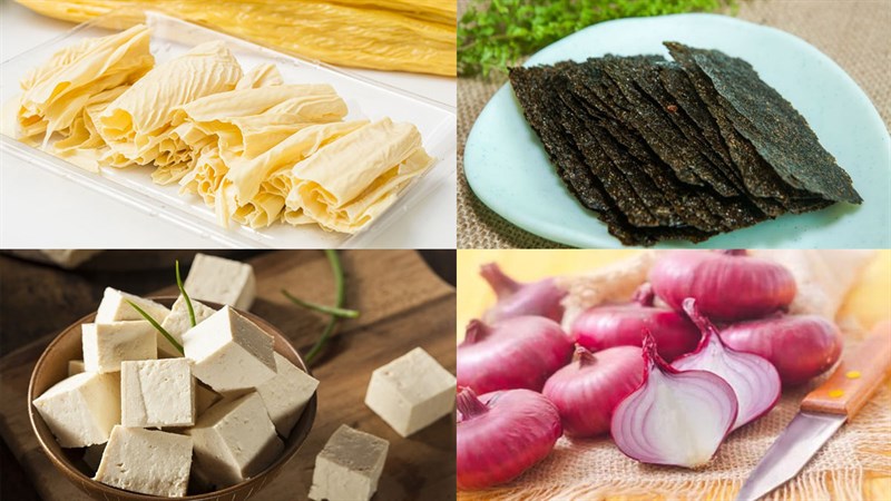 Nguyên liệu món ăn bánh canh cua chay