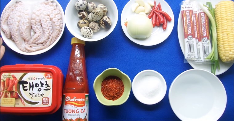 Nguyên liệu món ăn cách làm bạch tuộc phô mai thơm ngon, béo ngậy, cực hấp dẫn