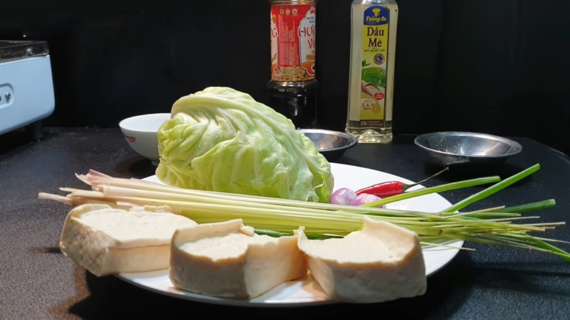 Nguyên liệu món ăn 2 cách làm bắp cải kho chay