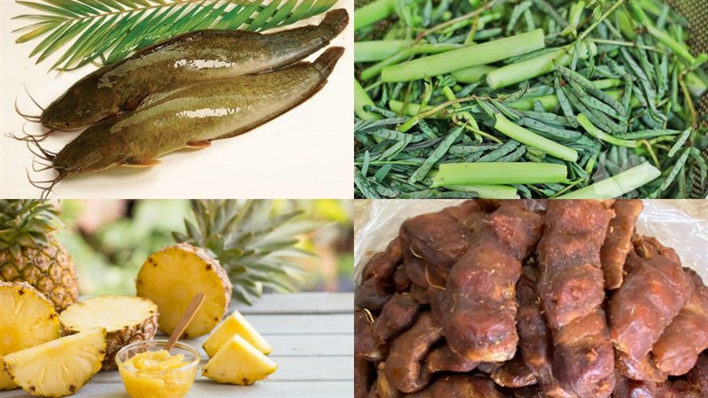 Nguyên liệu món ăn 2 cách nấu canh chua cá trê