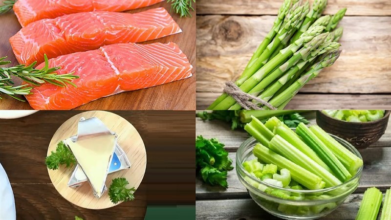 Nguyên liệu món ăn súp cá hồi phô mai