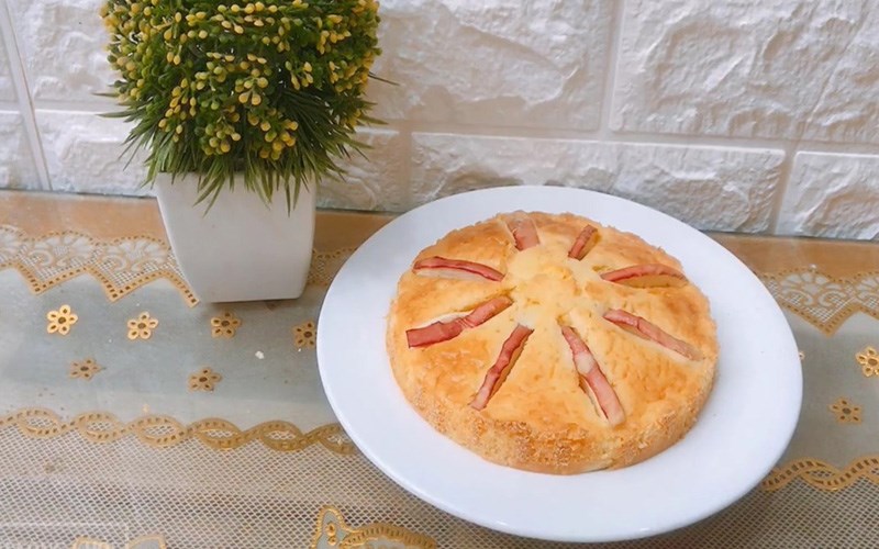 Bánh bông lan sữa chua táo bằng nồi chiên không dầu 