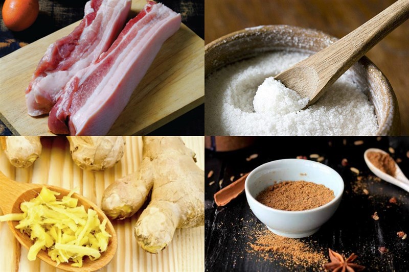 Nguyên liệu món ăn cách làm heo quay da giòn