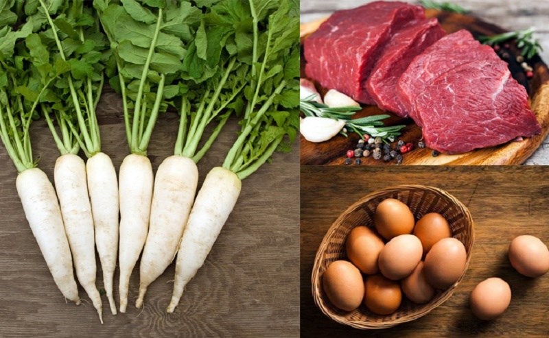 Nguyên liệu món ăn bánh củ cải