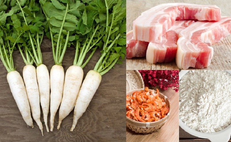 Nguyên liệu món ăn bánh củ cải