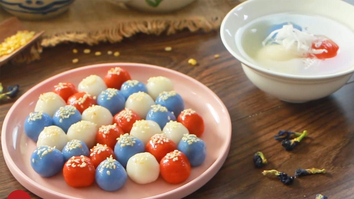 Bánh trôi bánh chay màu sắc
