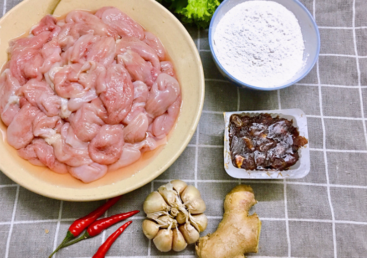 Nguyên liệu món ăn bao tử cá basa chiên giòn, bao tử cá basa chiên sốt me, bao tử cá basa chiên tỏi ớt