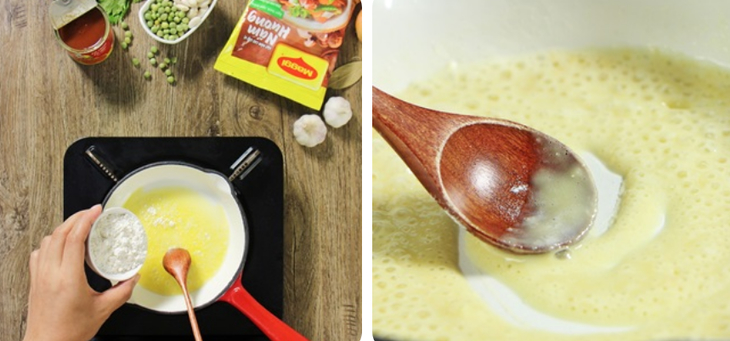 Bước 4 Nấu Roux Bò hầm bia