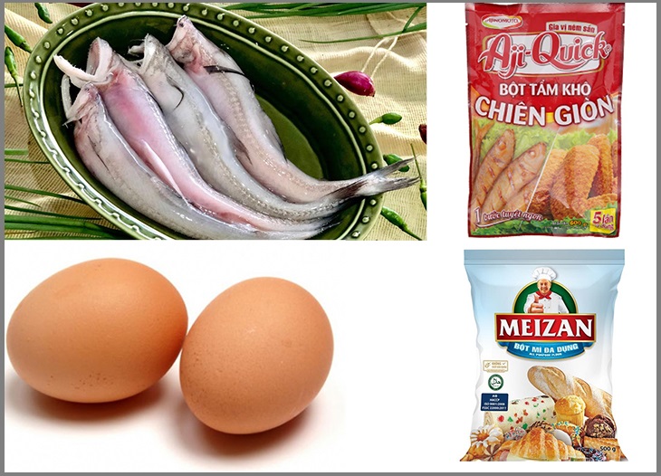 Nguyên liệu món ăn 2 cách làm cá khoai chiên giòn và chiên xù