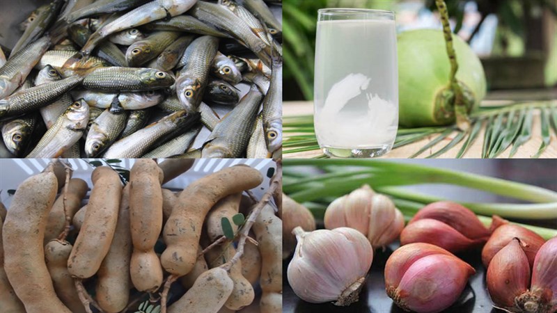 Nguyên liệu món ăn 2 cách làm cá linh kho mía và kho me