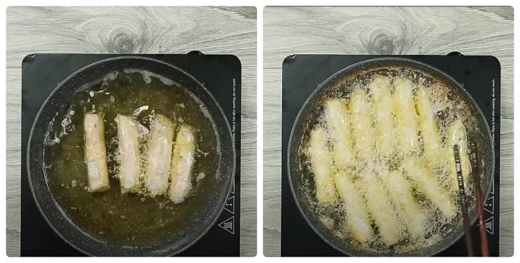 Bước 4 Chiên nem Nem bề bề