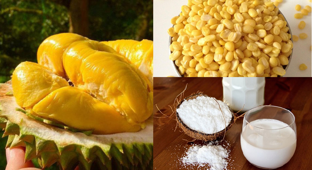 Nguyên liệu món ăn chè sầu riêng
