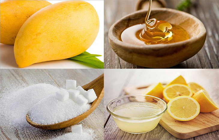 Nguyên liệu món ăn kẹo dẻo xoài và kẹo trái cây sữa