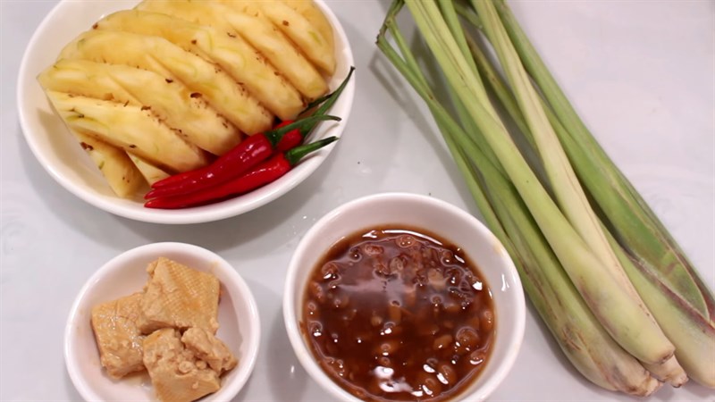 Nguyên liệu món ăn 2 cách làm mắm nêm, mắm ruốc chay