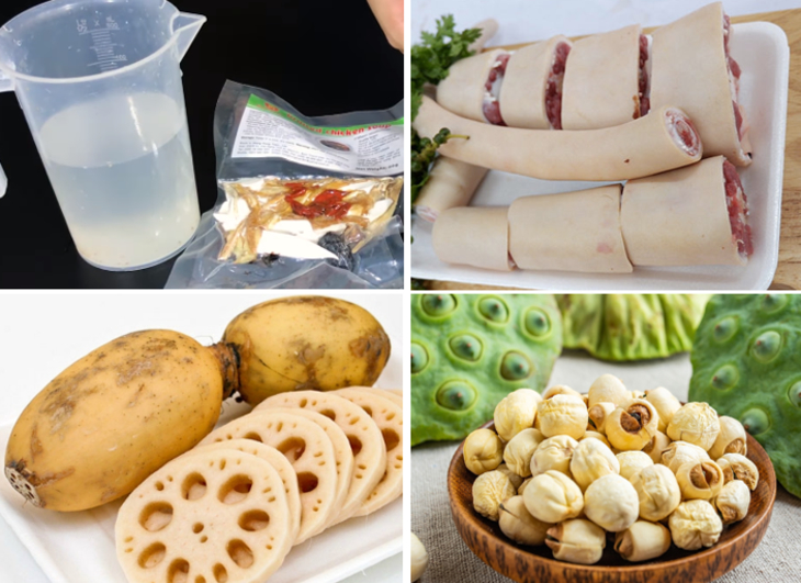 Nguyên liệu món ăn đuôi bò hầm thuốc bắc
