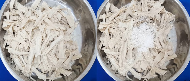 Bước 1 Sơ chế sườn non chay Sườn non chay chiên giòn