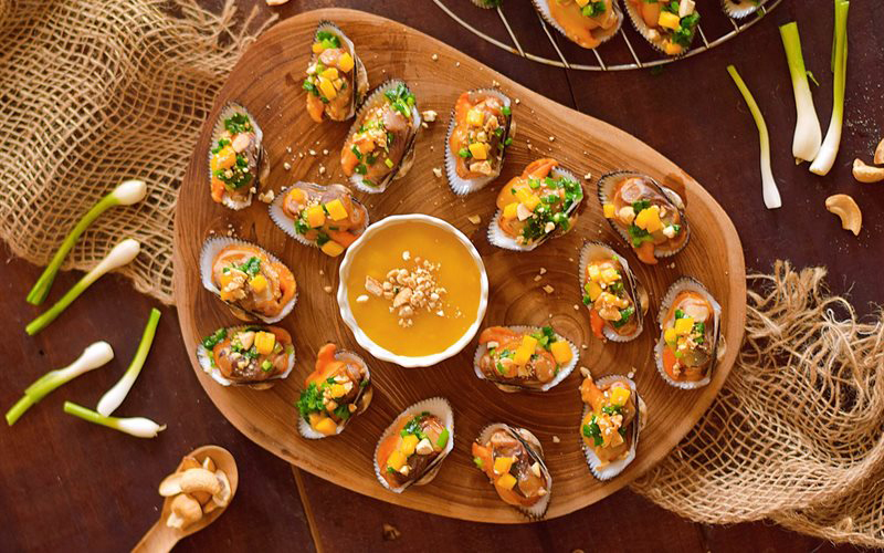 Bước 5 Thành phẩm Sò lông nướng sốt xoài