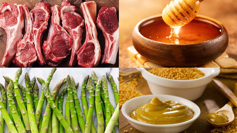 Nguyên liệu món ăn 2 cách làm sườn cừu nướng thảo mộc và mật ong