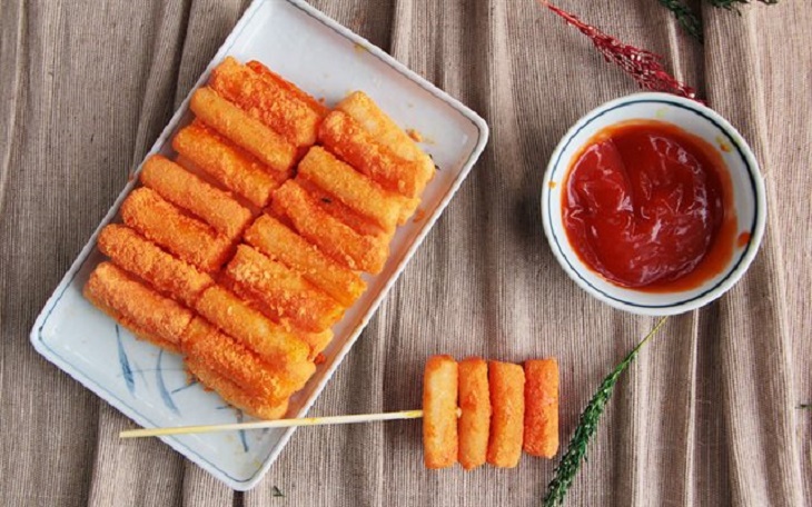 Bước 4 Thành phẩm Tokbokki chiên lắc phô mai