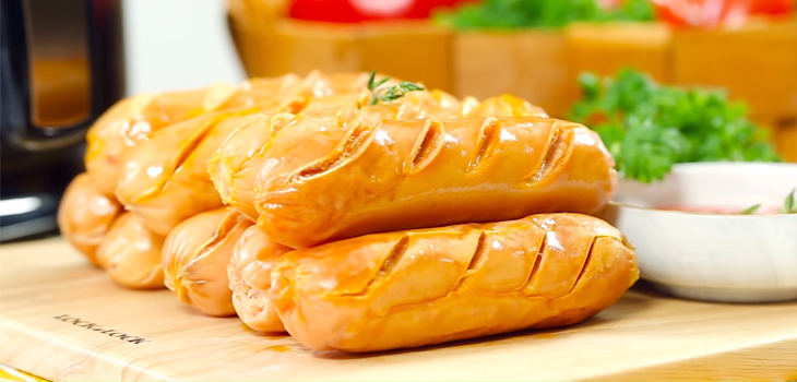 Bước 4 Thành phẩm Xúc xích nướng bằng nồi chiên không dầu