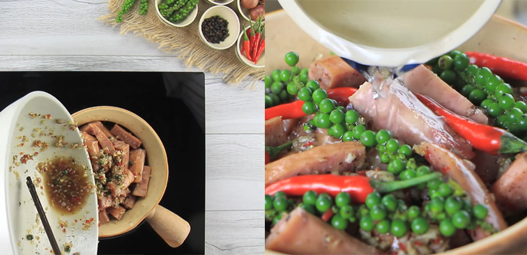 Bước 3 Kho xúc xích Xúc xích xông khói kho tiêu