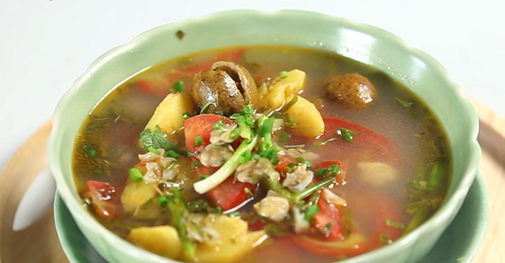 Bước 4 Thành phẩm Canh ngao với dứa