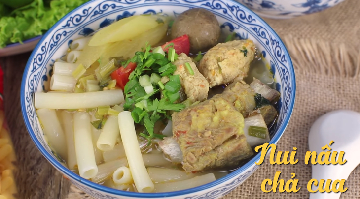 Bước 5 Thành phẩm Nui chả cua