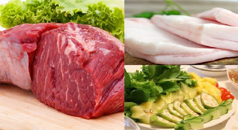 Nguyên liệu món ăn 2 công thức bò nướng lụi