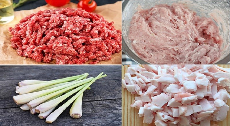 Nguyên liệu món ăn 2 công thức bò nướng lụi