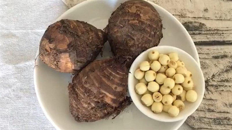 Nguyên liệu món ăn sữa hạt sen