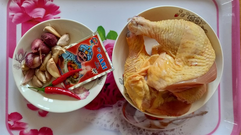 Nguyên liệu món ăn gà kho cà ri