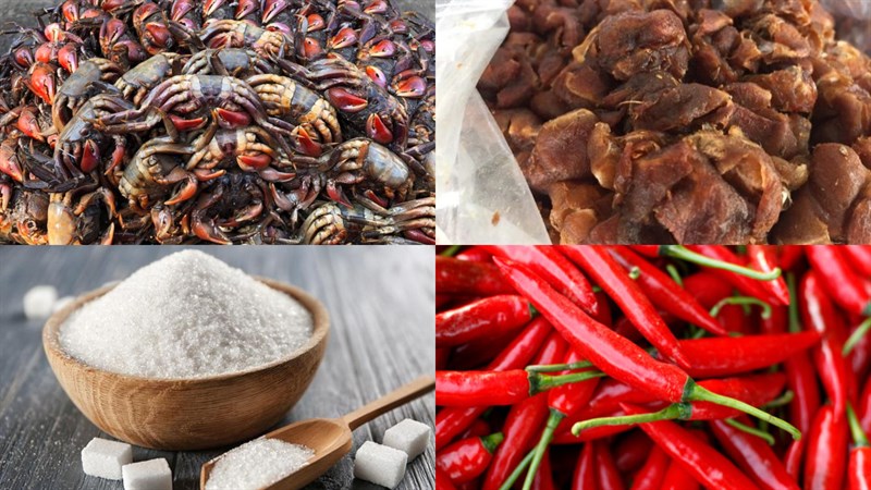 Nguyên liệu món ăn ba khía rang me