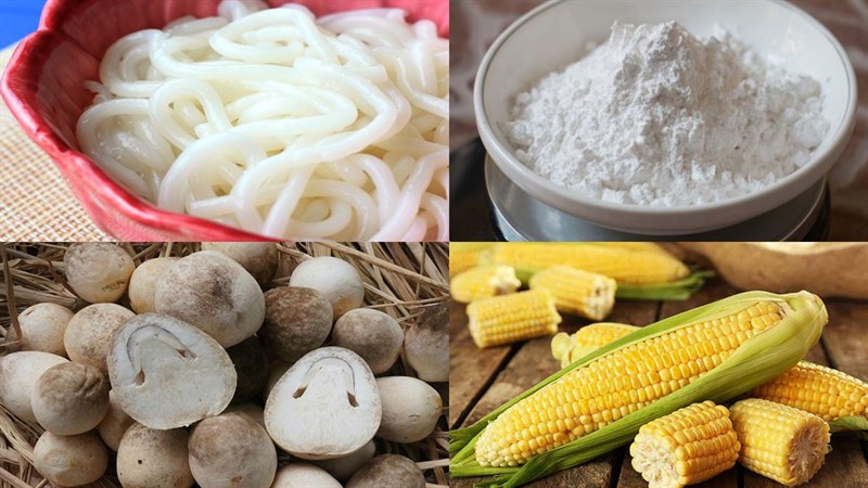 Nguyên liệu món ăn bánh canh cua chay