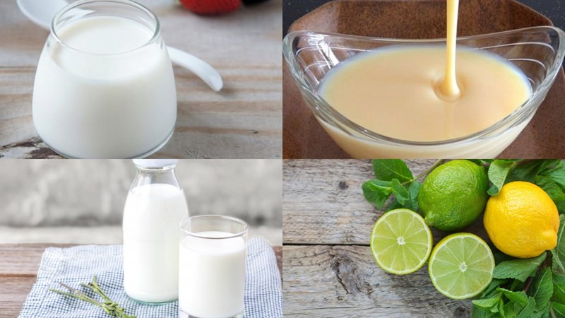 Nguyên liệu món ăn sữa chua đá xay