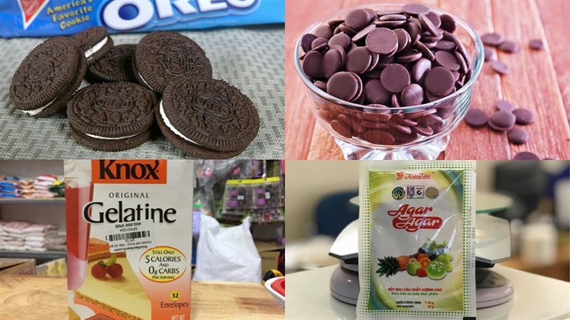 Nguyên liệu món ăn 2 món bánh pudding milo