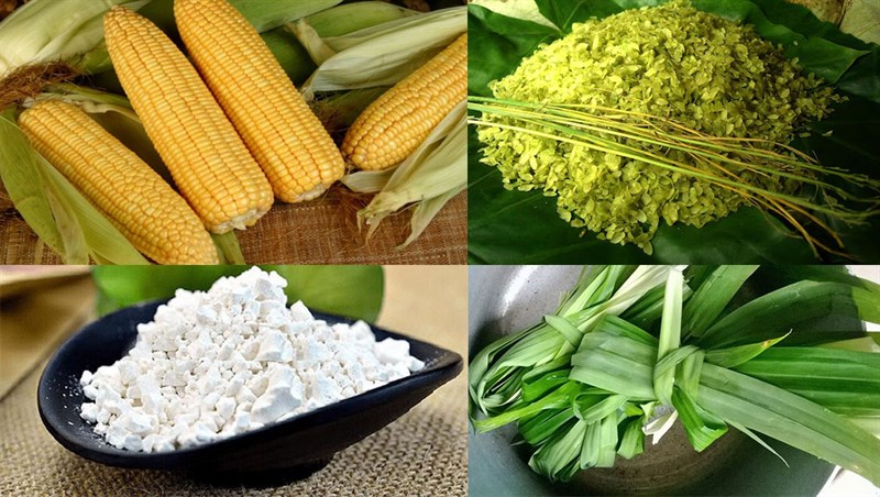 Nguyên liệu món ăn chè ngô (bắp) cốm