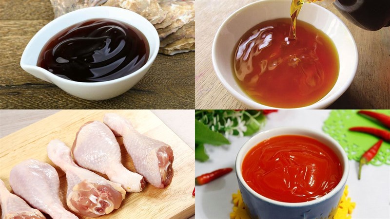 Nguyên liệu món ăn đùi gà rim nước mắm