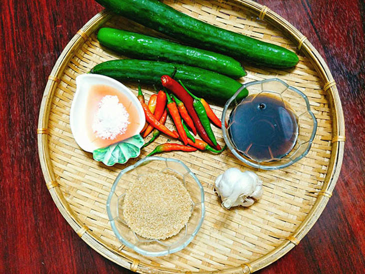 Nguyên liệu món ăn dưa leo muối