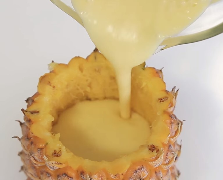 Bước 3 Đông lạnh kem Kem dứa