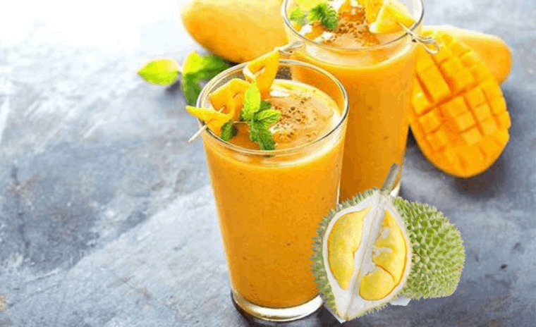 Bước 3 Thành phẩm Sinh tố sầu riêng xoài