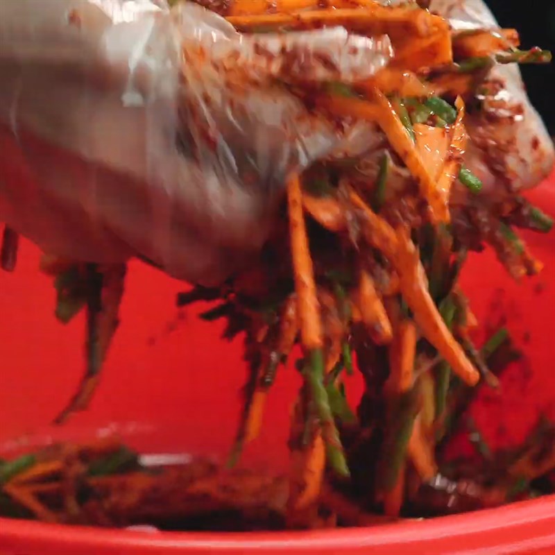 Bước 5 Trộn kim chi Kim chi cải thảo