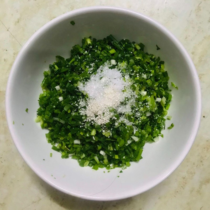 Bước 4 Làm mỡ hành Sò dương nướng mỡ hành