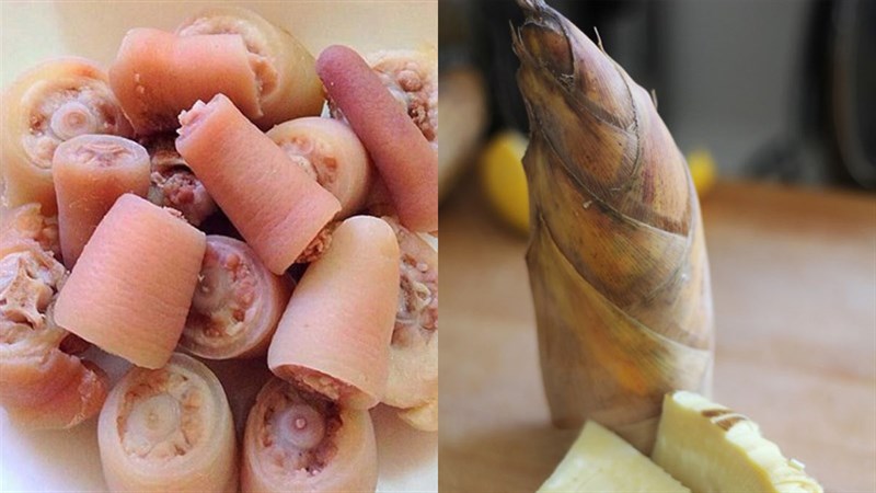 Nguyên liệu món ăn 2 cách nấu canh măng với đuôi heo và xương
