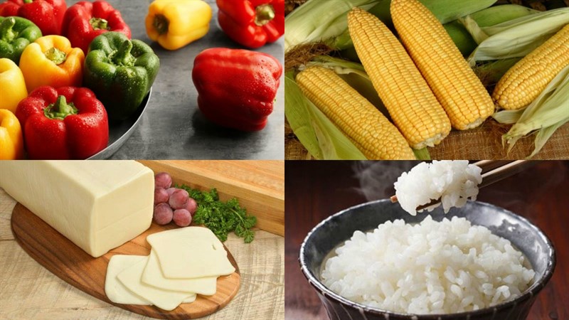 Nguyên liệu món ăn 3 cách làm ớt chuông nướng
