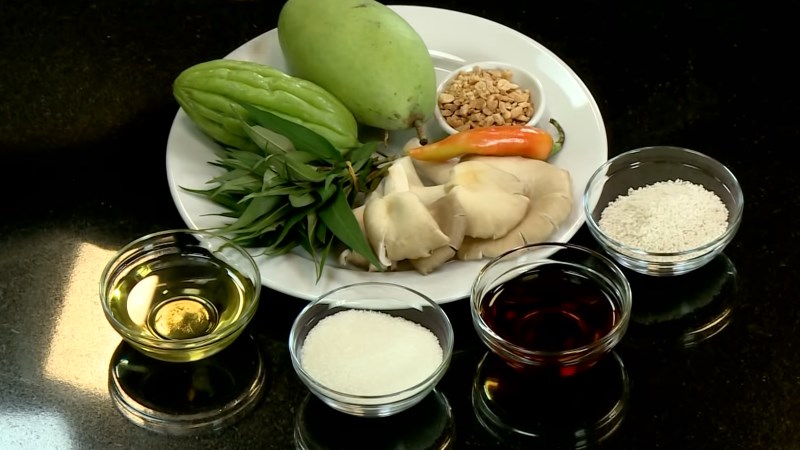 Nguyên liệu món ăn 5 cách làm gỏi xoài chay
