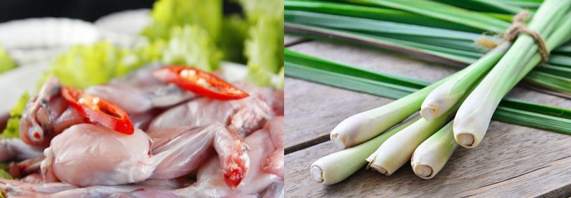 Nguyên liệu món ăn 2 cách làm ếch kho nghệ và kho sả ớt thơm ngon, đậm đà hương vị
