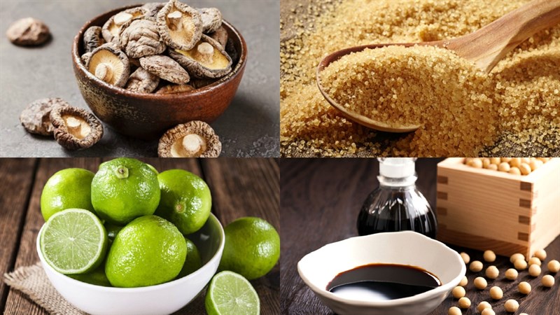 Nguyên liệu món ăn dầu hào chay